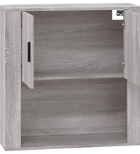 Wandschrank Grau Sonoma 80x33x80 cm Holzwerkstoff