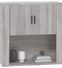 Wandschrank Grau Sonoma 80x33x80 cm Holzwerkstoff