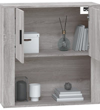 Wandschrank Grau Sonoma 80x33x80 cm Holzwerkstoff