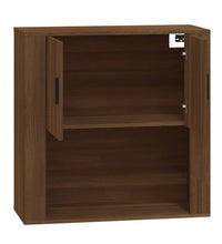 Wandschrank Braun Eichen-Optik 80x33x80 cm Holzwerkstoff