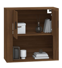 Wandschrank Braun Eichen-Optik 80x33x80 cm Holzwerkstoff