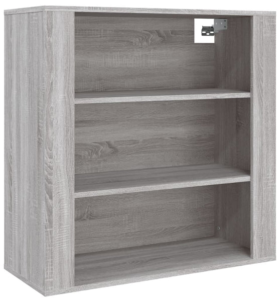 Wandschrank Grau Sonoma 80x33x80 cm Holzwerkstoff