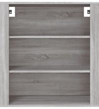 Wandschrank Grau Sonoma 80x33x80 cm Holzwerkstoff