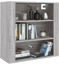 Wandschrank Grau Sonoma 80x33x80 cm Holzwerkstoff