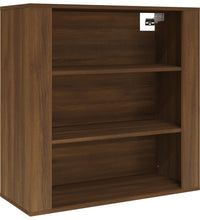 Wandschrank Braun Eichen-Optik 80x33x80 cm Holzwerkstoff