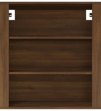 Wandschrank Braun Eichen-Optik 80x33x80 cm Holzwerkstoff