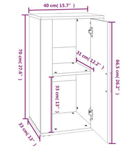 Sideboard Weiß 40x33x70 cm Holzwerkstoff