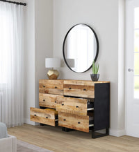 Sideboards 2 Stk. 60x33x75 cm Raues Mangoholz