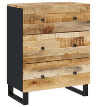 Sideboards 2 Stk. 60x33x75 cm Raues Mangoholz