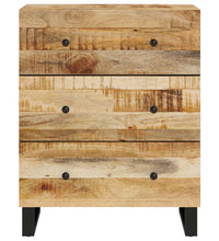 Sideboards 2 Stk. 60x33x75 cm Raues Mangoholz