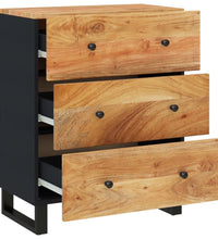 Sideboards 2 Stk. 60x33x75 cm Massivholz Akazie