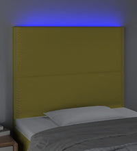 LED Kopfteil Grün 80x5x118/128 cm Stoff