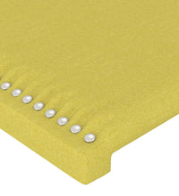LED Kopfteil Grün 80x5x118/128 cm Stoff