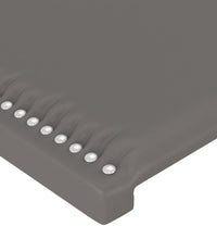 LED Kopfteil Grau 103x16x78/88 cm Kunstleder