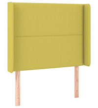 LED Kopfteil Grün 83x16x118/128 cm Stoff