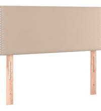 Boxspringbett mit Matratze Cappuccino-Braun 90x190cm Kunstleder