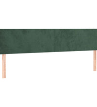 Boxspringbett mit Matratze Dunkelgrün 160x200 cm Samt