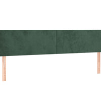 Boxspringbett mit Matratze Dunkelgrün 180x200 cm Samt