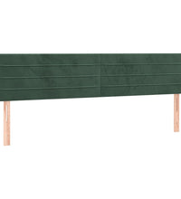 Boxspringbett mit Matratze Dunkelgrün 180x200 cm Samt