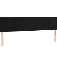 Boxspringbett mit Matratze Schwarz 160x200 cm Samt