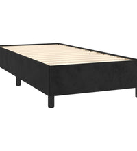 Boxspringbett mit Matratze Schwarz 80x200 cm Samt