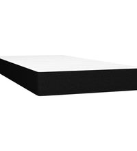 Boxspringbett mit Matratze & LED Schwarz 80x200 cm Stoff