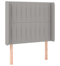 Boxspringbett mit Matratze & LED Hellgrau 80x200 cm Stoff