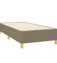 Boxspringbett mit Matratze & LED Taupe 90x200 cm Stoff