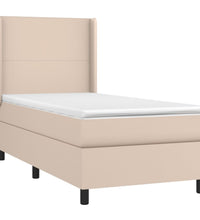 Boxspringbett mit Matratze & LED Cappuccino-Braun 90x200cm