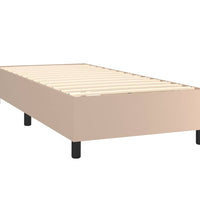Boxspringbett mit Matratze & LED Cappuccino-Braun 90x200cm