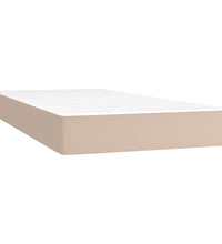 Boxspringbett mit Matratze & LED Cappuccino-Braun 90x200cm