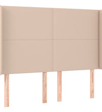 Boxspringbett mit Matratze & LED Cappuccino-Braun 140x190cm