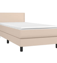 Boxspringbett mit Matratze & LED Cappuccino-Braun 90x190cm