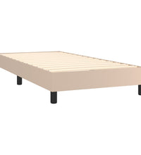 Boxspringbett mit Matratze & LED Cappuccino-Braun 90x190cm