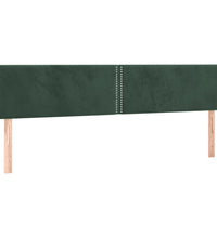 Boxspringbett mit Matratze & LED Dunkelgrün 180x200 cm Samt