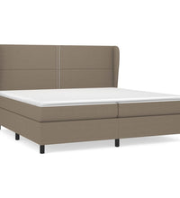 Boxspringbett mit Matratze Taupe 200x200 cm Stoff