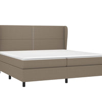 Boxspringbett mit Matratze Taupe 200x200 cm Stoff