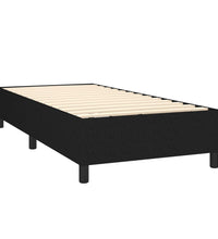 Boxspringbett mit Matratze Schwarz 90x200 cm Stoff