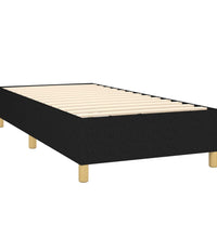 Boxspringbett mit Matratze Schwarz 90x200 cm Stoff