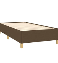 Boxspringbett mit Matratze Dunkelbraun 80x200 cm Stoff