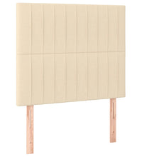 Boxspringbett mit Matratze Creme 100x200 cm Stoff
