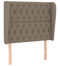 Boxspringbett mit Matratze Taupe 90x200 cm Stoff