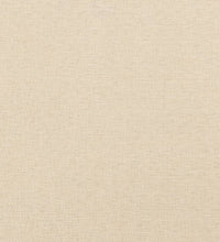 Bettgestell ohne Matratze Creme 200x200 cm Stoff