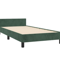 Bettgestell ohne Matratze Dunkelgrün 80x200 cm Samt