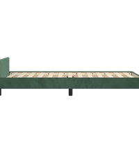 Bettgestell ohne Matratze Dunkelgrün 80x200 cm Samt