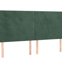Bettgestell ohne Matratze Dunkelgrün 160x200 cm Samt