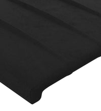 Bettgestell mit Kopfteil Schwarz 80x200 cm Samt