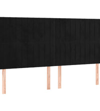 Bettgestell ohne Matratze Schwarz 160x200 cm Samt