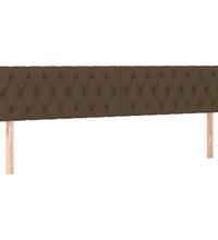 Boxspringbett mit Matratze Dunkelbraun 200x200 cm Stoff