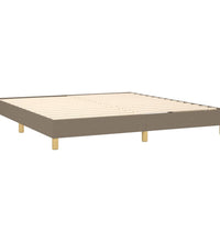 Boxspringbett mit Matratze Taupe 160x200 cm Stoff
